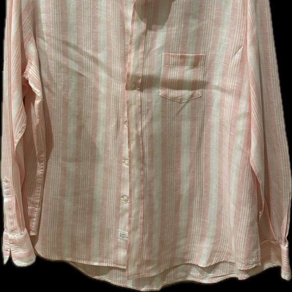 Frank & Eileen Pink Striped Blouse - Picture 2 of 4